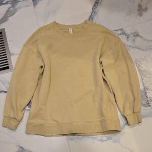 lululemon athletica Crewneck Sweater, Green/yellow Color, GUC, Sz 6, Athleisure